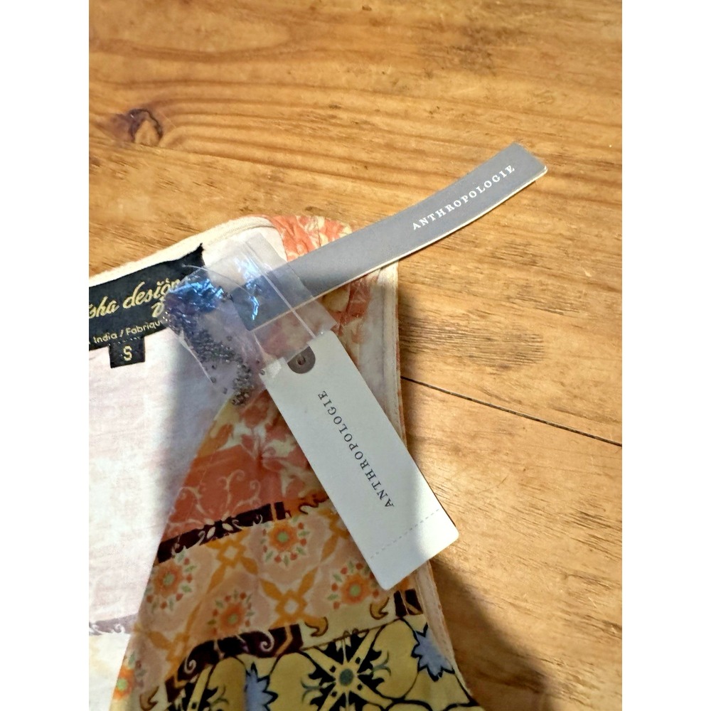 NWT Anthropologie Geisha Designs Rosalinda Patchwork Beaded Maxi Dress Sz S Boho - Picture 11 of 14